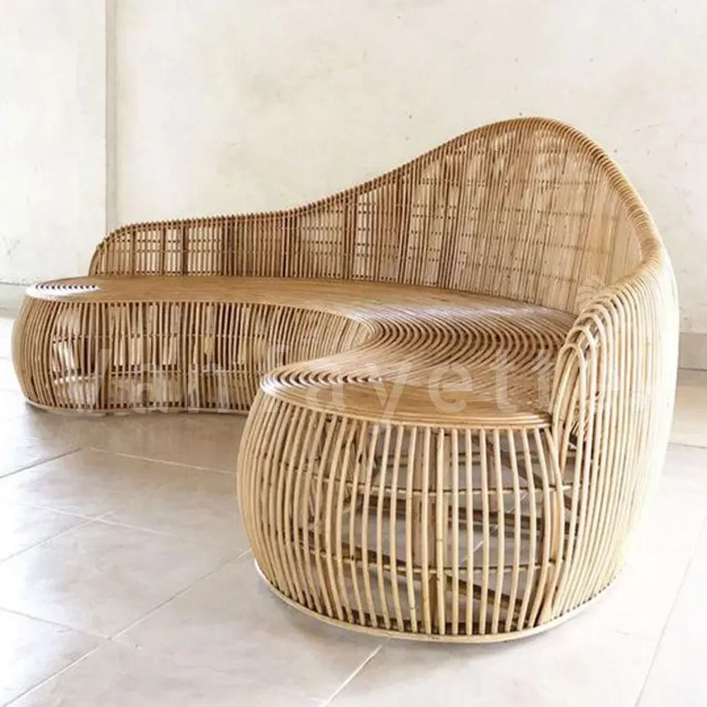 

Real rattan sofa furniture interior decoration hall hotel