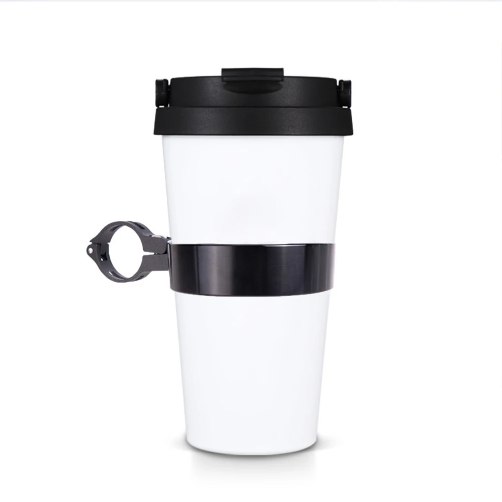 

1Pc Handlebar Cup Holder Cup Holder Bike Coffee Holder Alloy Bottle Holder for Biking Cycling (Black)