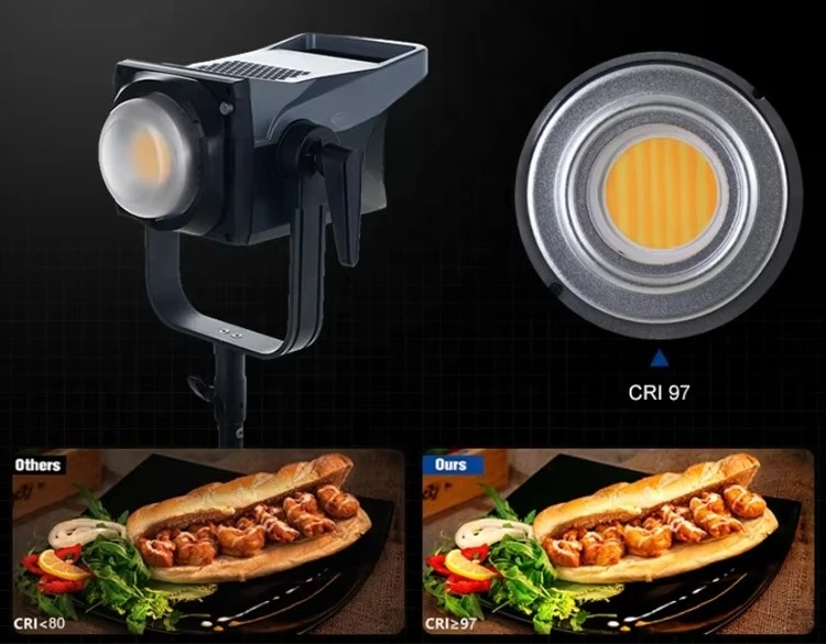 Wholesale Price Aluminum Housing App Control Photographic Lighting 300watt COB Led Video Light