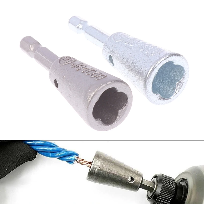 Eletricista Multitool Fio Torcendo Ferramentas, Dispositivo de Cabo Conector Torcido, Rapidamente Twister, Artefato para Drivers Power Drivers Broca, 1Pc