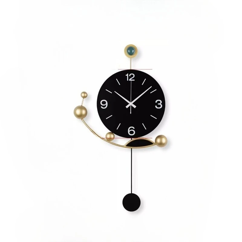 

Living room home fashion modern light luxury wall watch creative decoration no punching wall clock