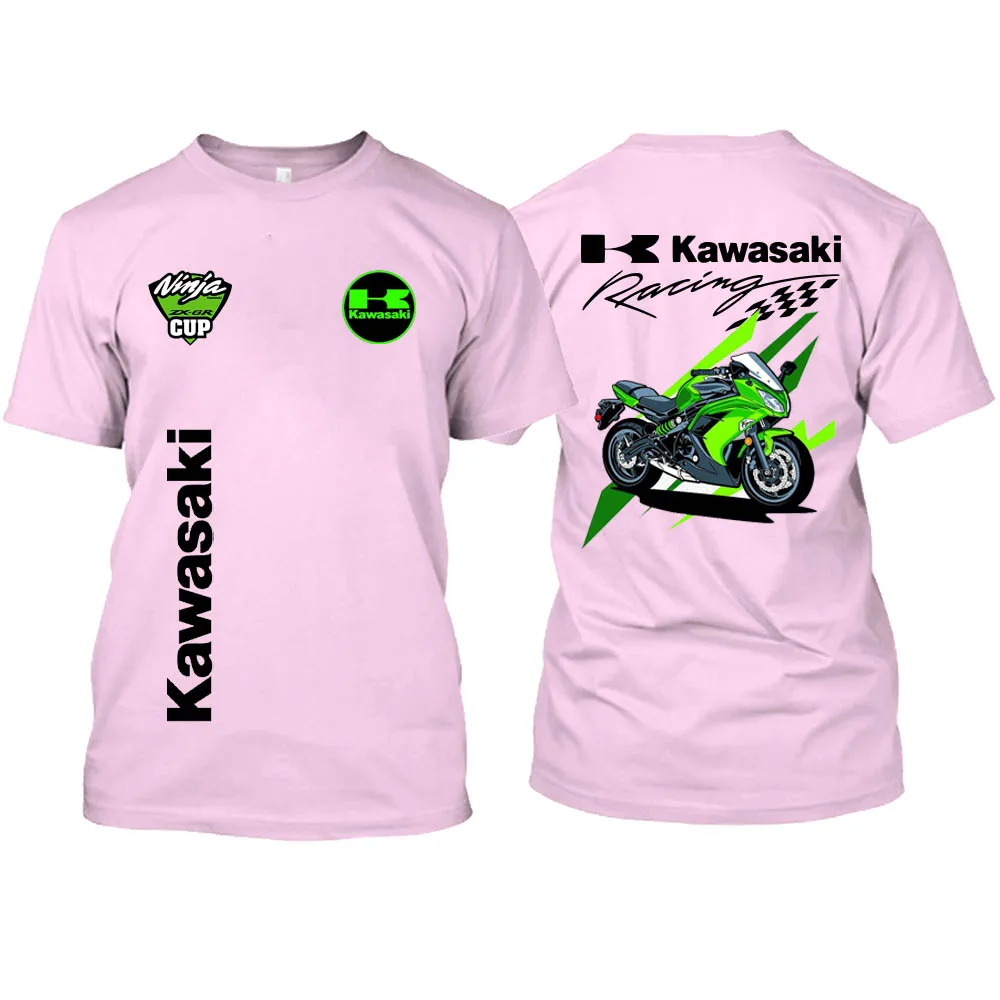 Kawasaki T-shirts Motorcycle Uniforms Men's Quick Drying T Shirt Clothing Men Extreme Sports Tees High-quality Breathable Tops 5