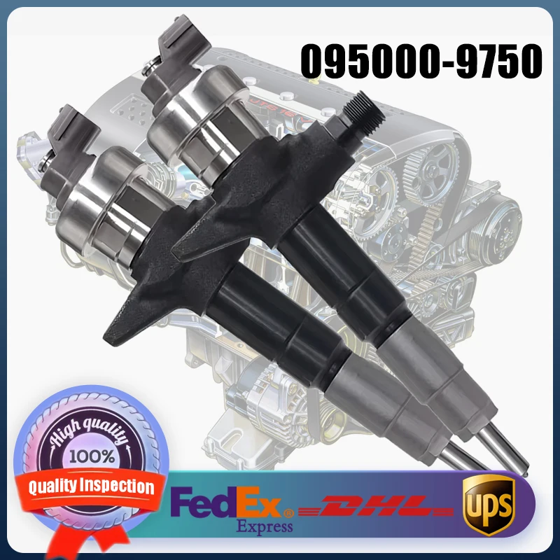 

Common Rail Fuel Injector 095000-9750 8-98201564-0 for ISUZU Excavator Truck 4JJ1 Diesel Engine