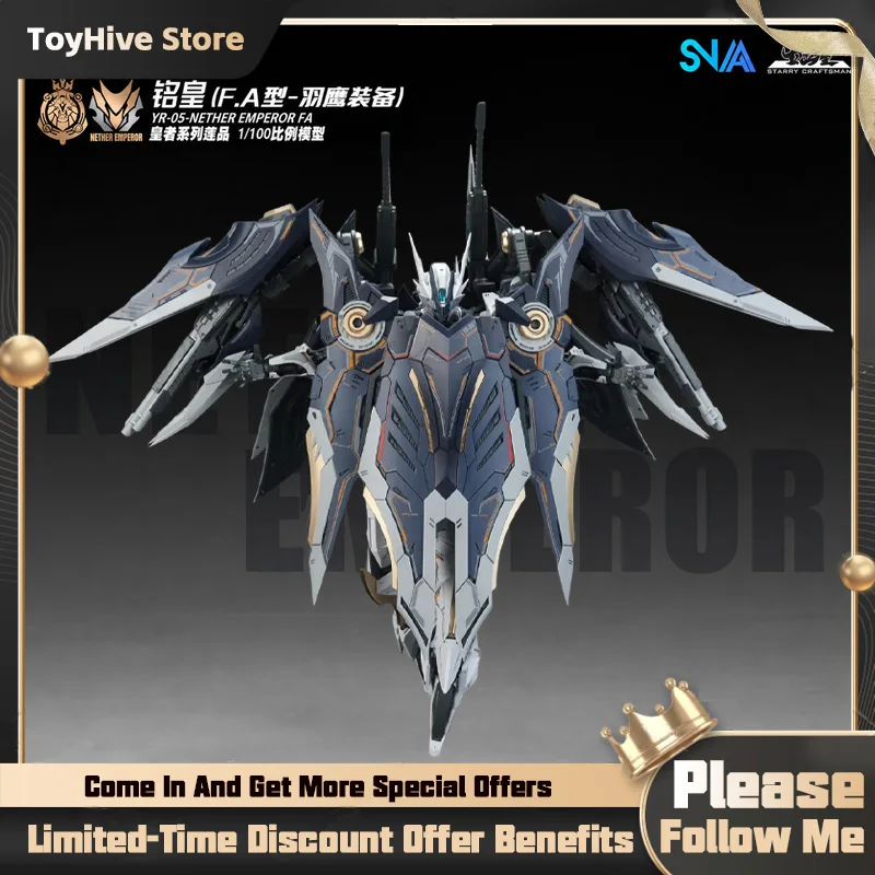 【En stock】SNAA MG 1/100 YR-05 Nether Emperor FA Version Armure Complète. Kit de montage de figurine robot en plastique, jouet cadeau