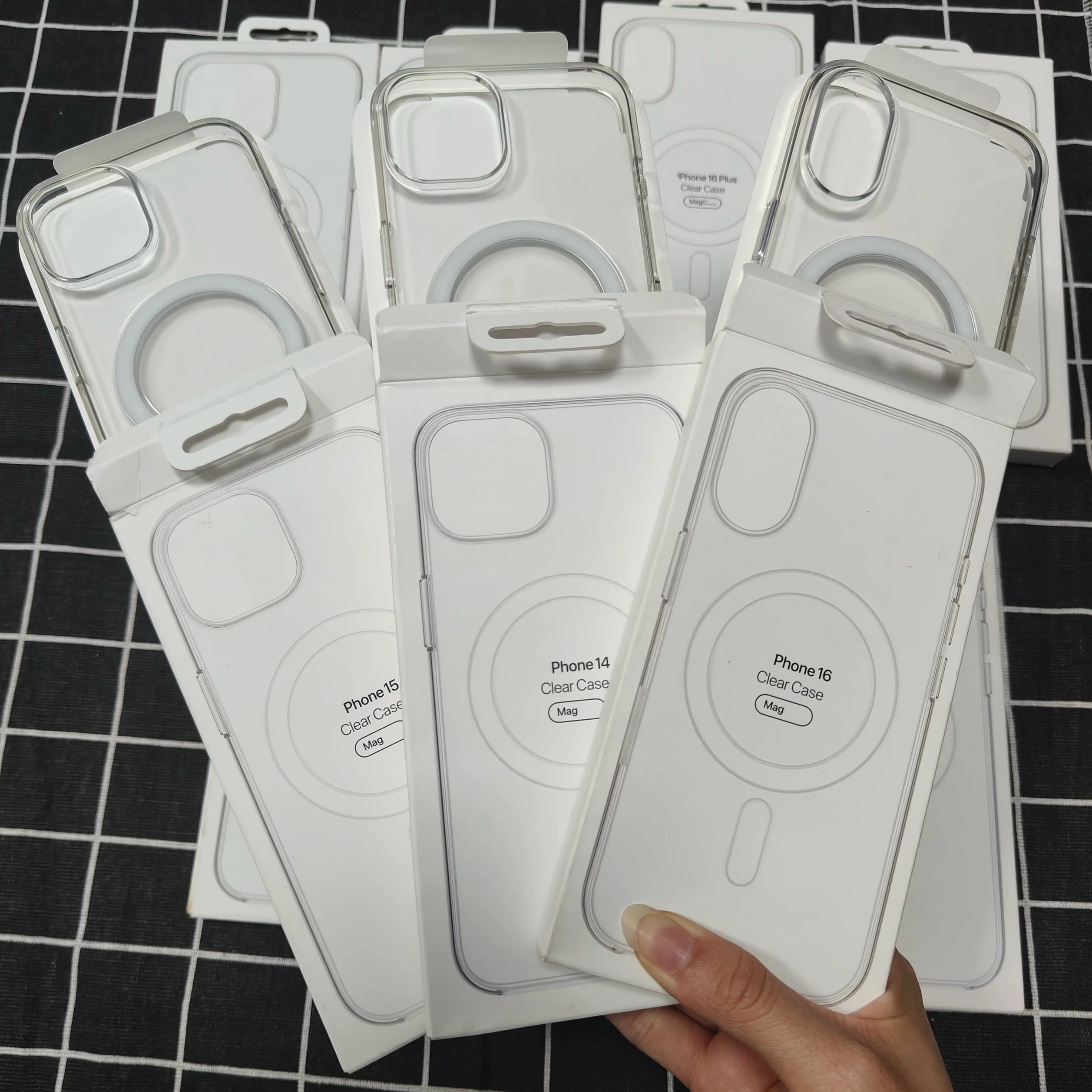 Original Transparent Phone Case For iPhone 17 Air 16 15 14 13 12 Pro Max Cases For Magsafe Animation Wireless Charging Cover - náhled 6