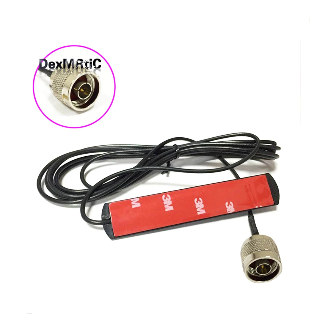 Cabo de Extensão Antena Patch, N Conector Macho, 3M, 4G LTE, 3M, 1Pc