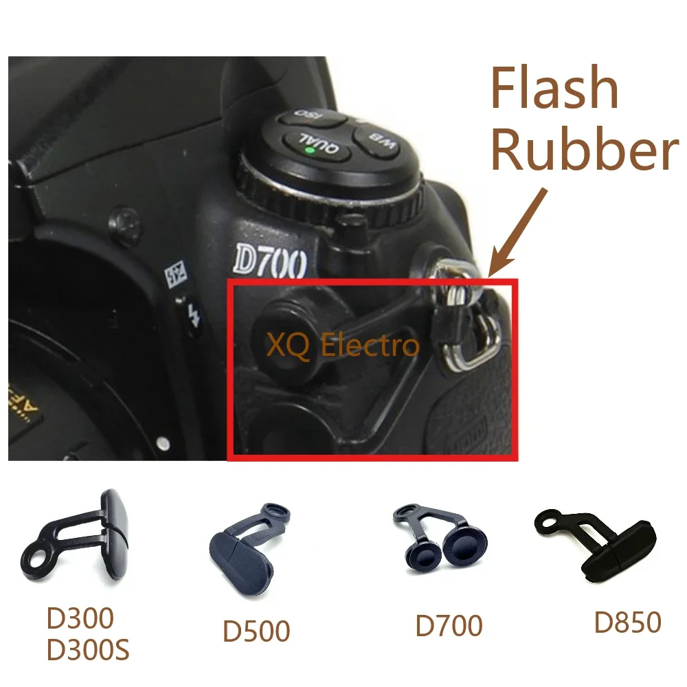 Novo para Nikon D300 D300S D500 D700 D850 Tampa de Borracha de 10 Pinos para Flash Remoto, Terminal de Sincronização, Peça de Reposição para Reparo de Câmera