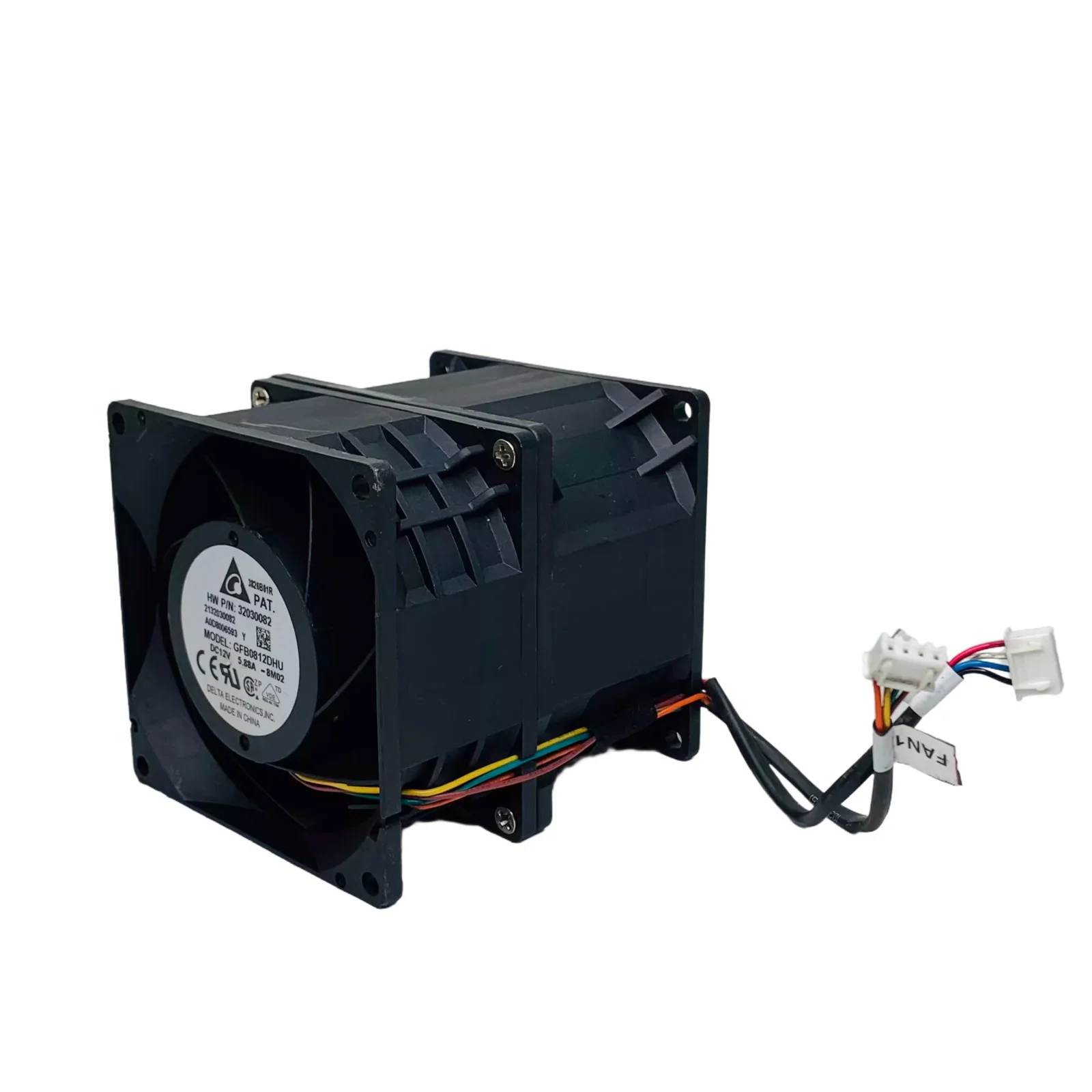 Per Delta GFB0812DHU 80mm 12V 5.88A Ventola turbo con doppio cuscinetto a sfere ad alta velocità 8090 PWM Ventola di raffreddamento industriale
