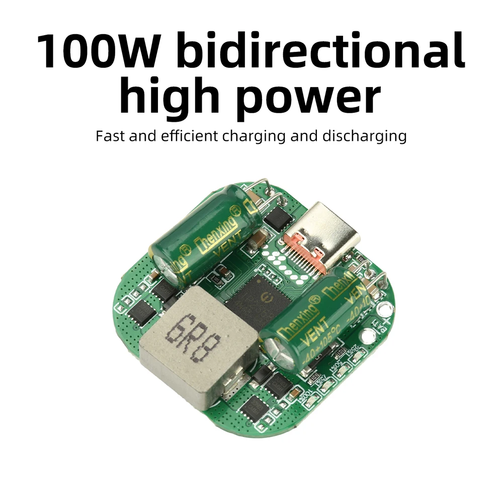 IP2368 2S-5S Lithium Battery Charger/Discharger Module PD 100W Buck-Boost Fast Charging 2S 3S 4S 5S Li-ion/LiFePO4 Batteries BMS