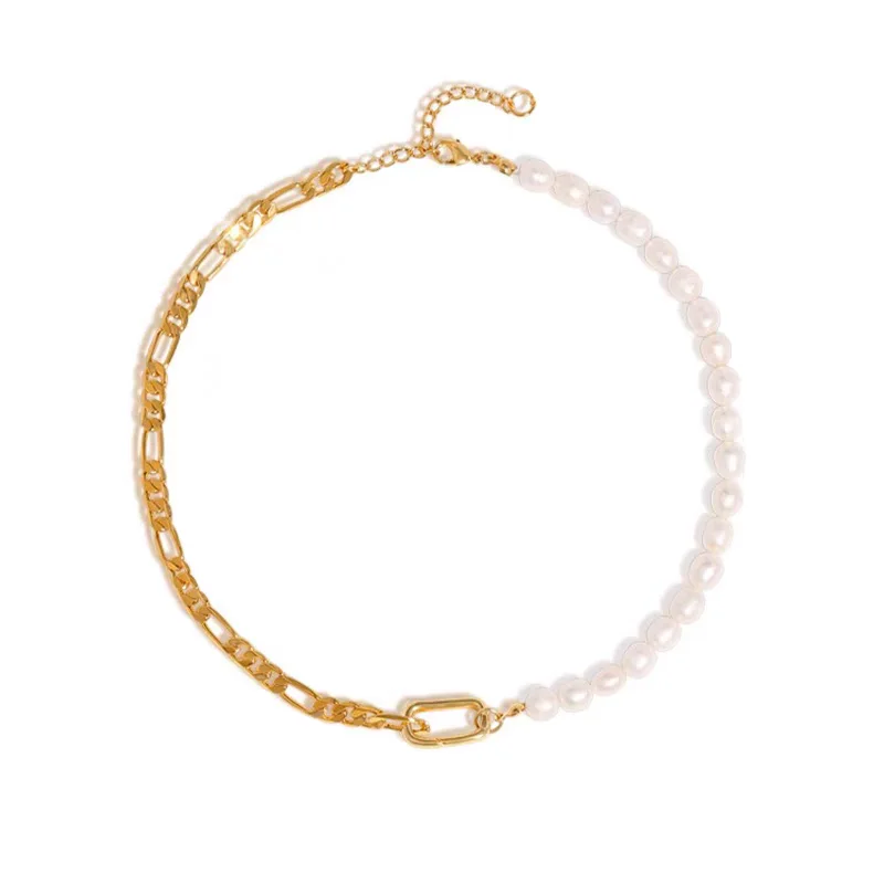 

YVMIN x XUZHI Lock Chain Jade Splicing Necklace Simple Premium Temperament Men's and Women's Short Collarbone Chain