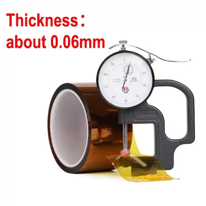 1~10 Roll Polyimide Adhesive Insulating Gold Thermal Insulation High Temperature Heat BGA  for Board Protection Tapes 3-100mm