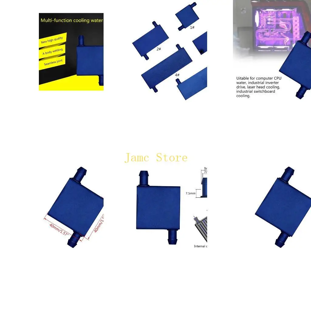 

LX0B Алюминиевый радиатор чипсета Диффузионный радиатор жидкостного водяного охлаждения для ПК
