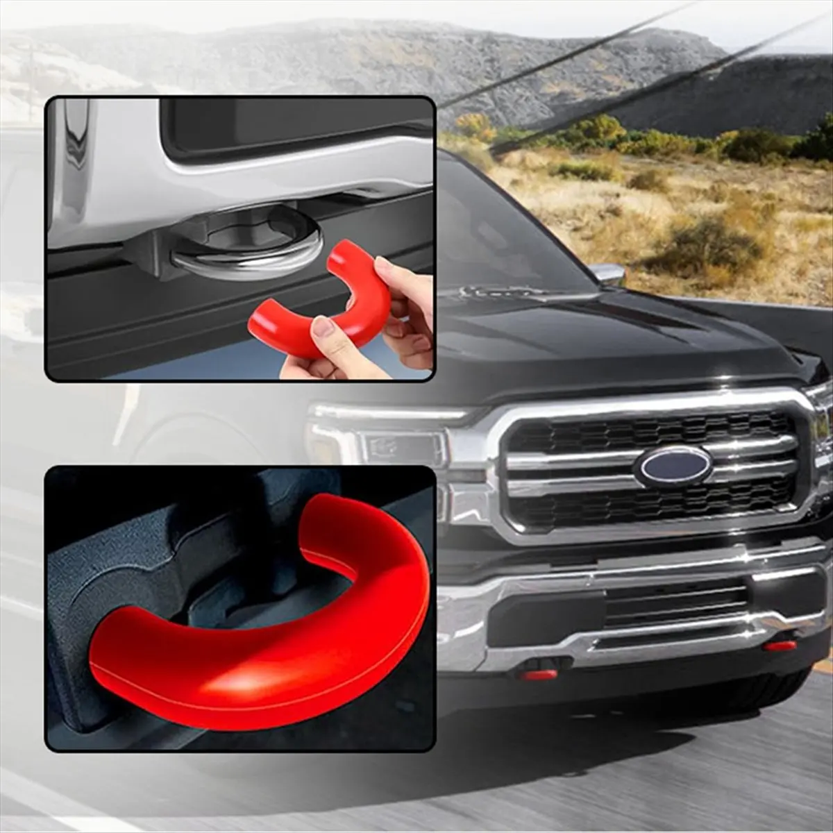 

MALL Tow Hook Covers for 2004-2024, for Base/Big Bend/Outer 2021-2024, for 2017-2021