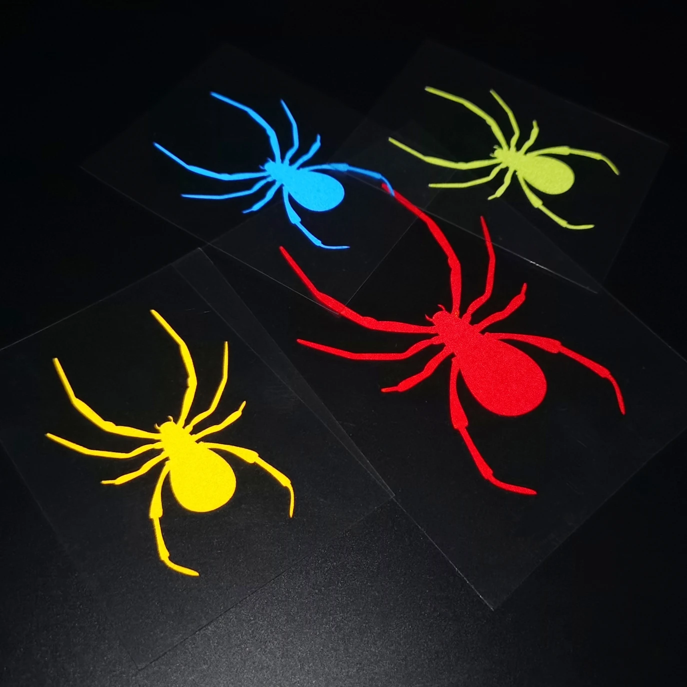 Motorcycle Helmet Spider Stickers Motor Waterproof Reflective Decal