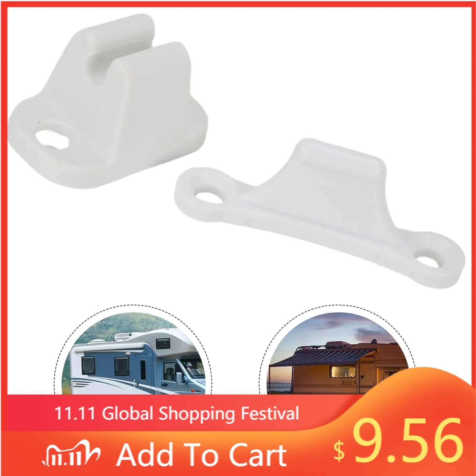 

Door Retainer Catch Caravan Or Motorhome White Plastic Main RV Door Catch Retainer Holder CDR7 RV Door Buckle