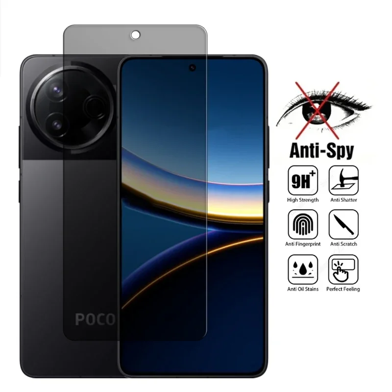 

For Poco F7 Ultra Glass For Poco F7 Pro Tempered Glass 6.67 inch Anti Peep Privacy Screen Protector For Poco F7 Pro Ultra Film
