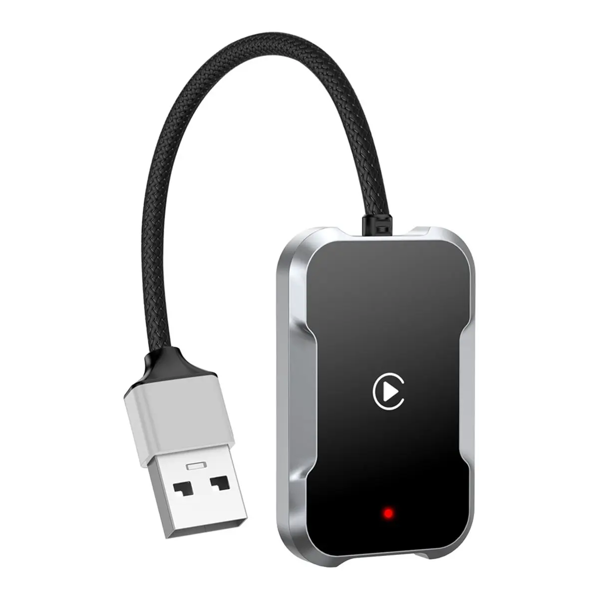 محول Carplay اللاسلكي 2 In1 Android AUTO Smart AI Box Carplay WiFi وBluetooth CarPlay السلكي إلى Carplay اللاسلكي