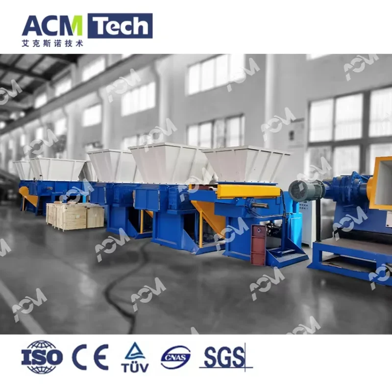 PET bottle/Drum/ Crates/wood Pallets shredding machine Industrial Automatic Plastic Shredder