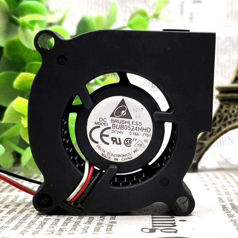 S NEW for Delta BUB0524HHD 5015 24V 0.18A 3-wire turbo fan