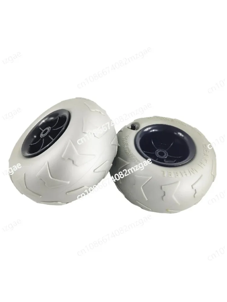 Offres spéciales chariot de plage roue ballon kayak Camping chariot roue pneu durabilité 205x115X12.5mm fournitures de remplacement