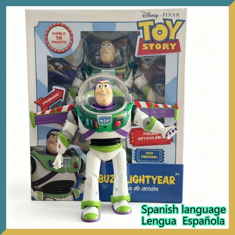 Original Buzz Lightyear Toy Story Spanish Language Wings Super