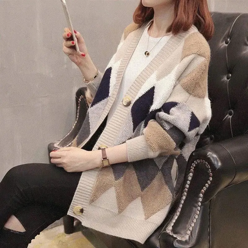 Fall 2021 Autumn women new Hot selling crop top sweater cardigan women korean fashion netred casual knitted ladies tops Ay189