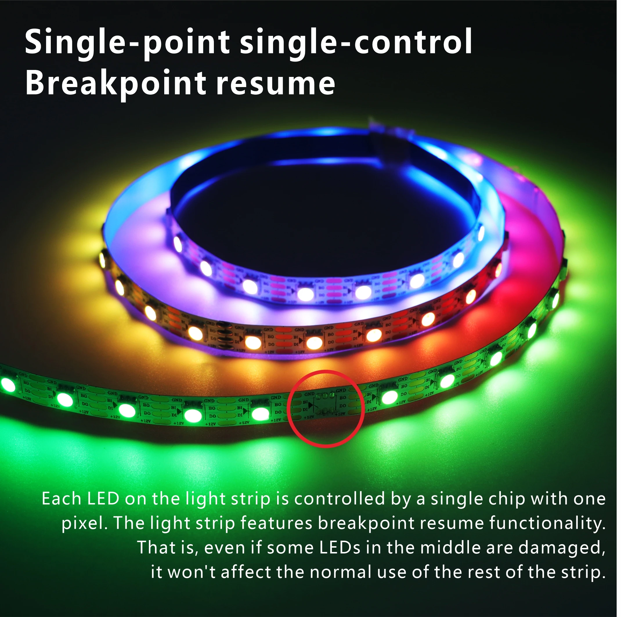 DC5V WS2813 LED-Streifenlicht, Dual-Signal, individuell adressierbar, 30 60 144 LEDs, WS2812B, aktualisierte schwarz-weiße Leiterplatte