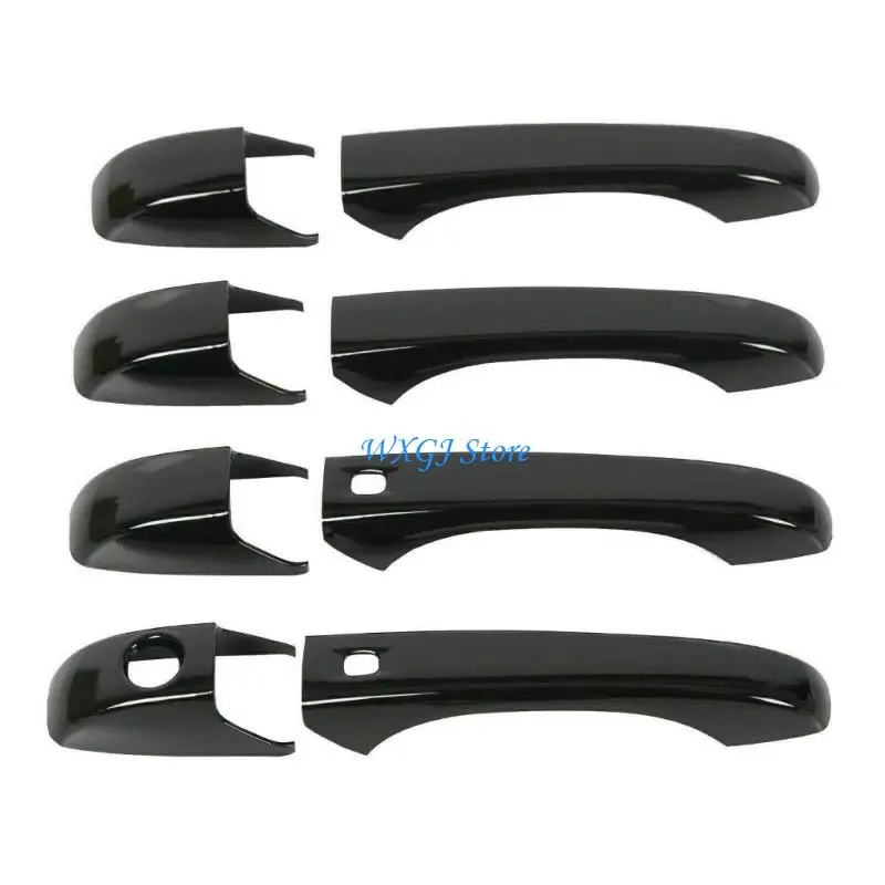 

37JE 4PCS Plastic Door Handle Guards Smooth Surfaces & Quick Installation Door Handle Covers for Multiple Automotive