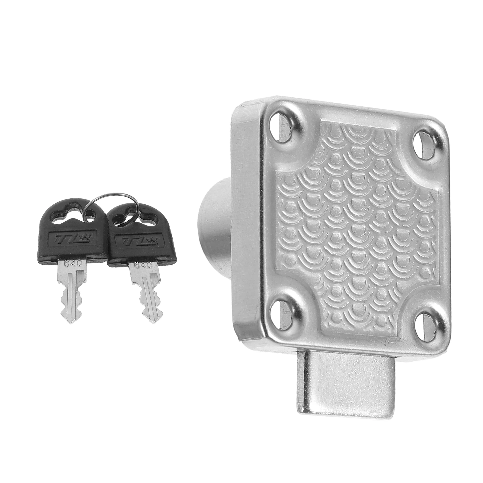 

Display Cabinet Locks with Key Square Tongue Drawer Stainless Steel Security Silver