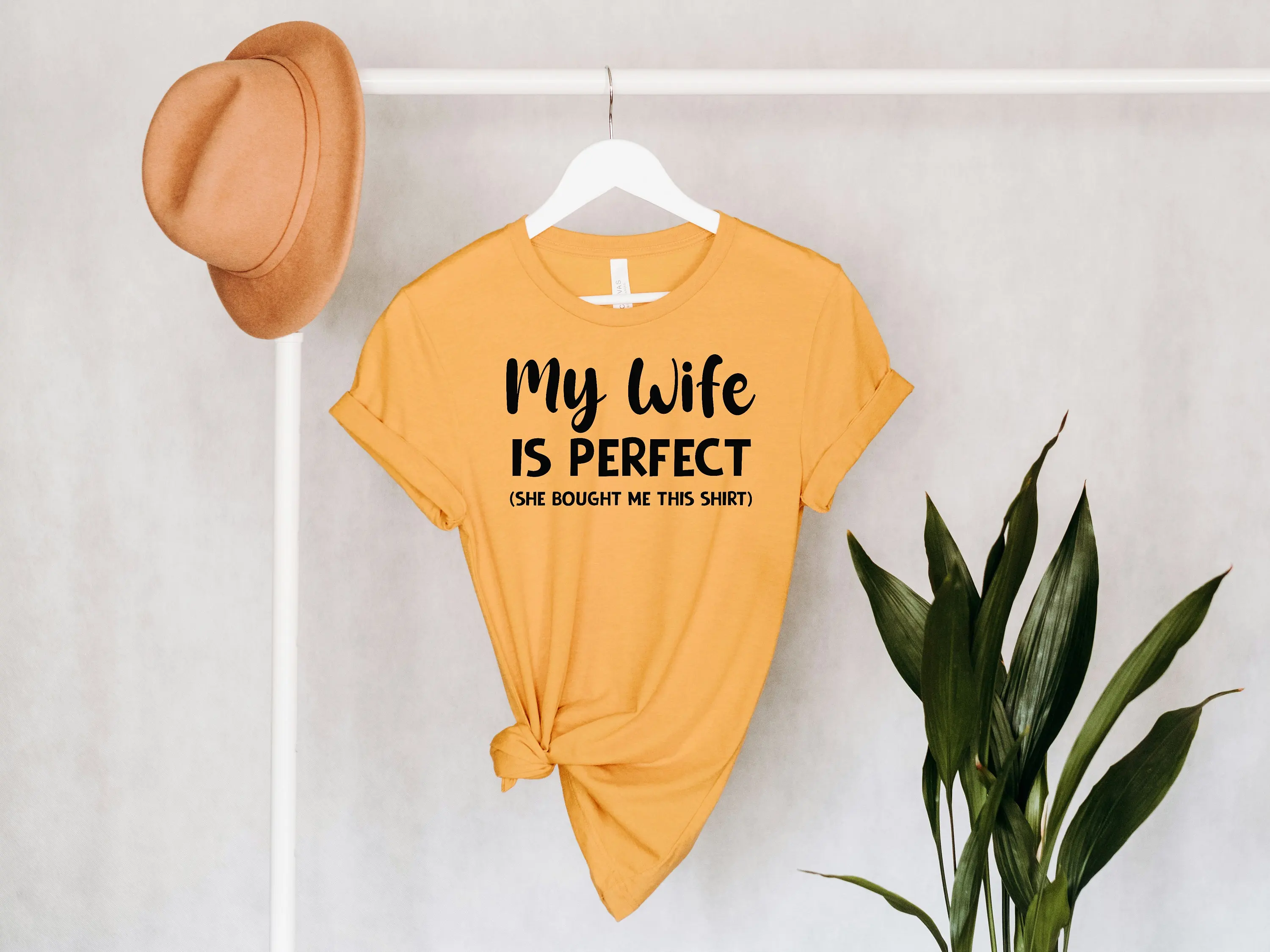 My Wife Is Perfect T Shirt Husband Sarcastic Funny Sarcasm For