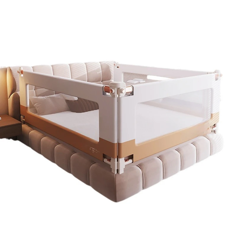 Bed fence anti-drop guardrail baffle