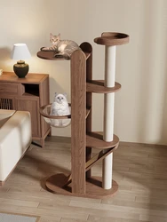 Cat Climbing Frame, Pet Villa, Integrated Cat Tree, Pet Space Capsule, Cat Scratching Post, Household Pet Jumping Platform