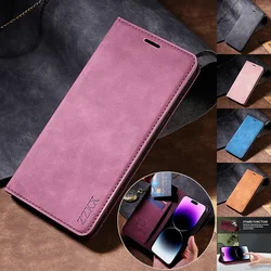 Wallet Skin Friendly Magnetic Flip With Card Slot Leather Case For iPhone 17 Pro Max 17e 16e 16 15 14 Plus 13 12 11 SE2 XR 8 7
