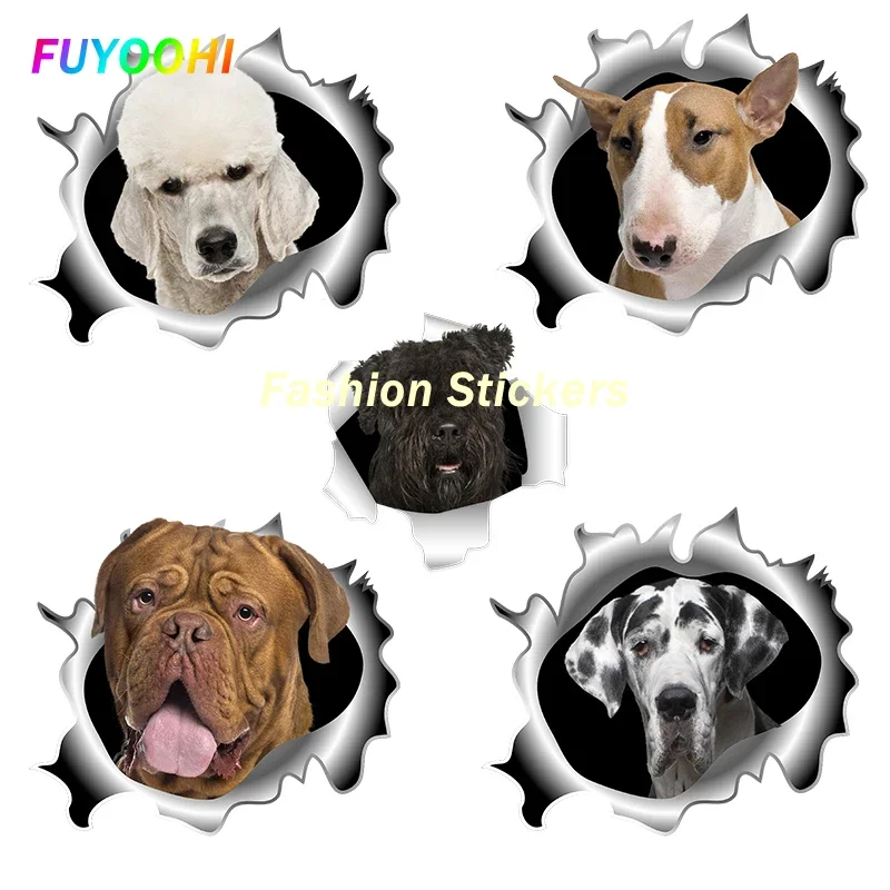 Модные стикеры FUYOOHI Mini Doberman 3D наклейка на машину с собаками Наклейка на стену Экспресс ваша любовь для животных