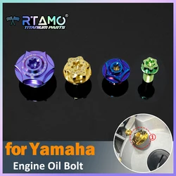 RTAMO Gr5 Titanium Engine Gear Oil Bolts Screw Sets for Yamaha Nmax155 Xmax300 Tmax560