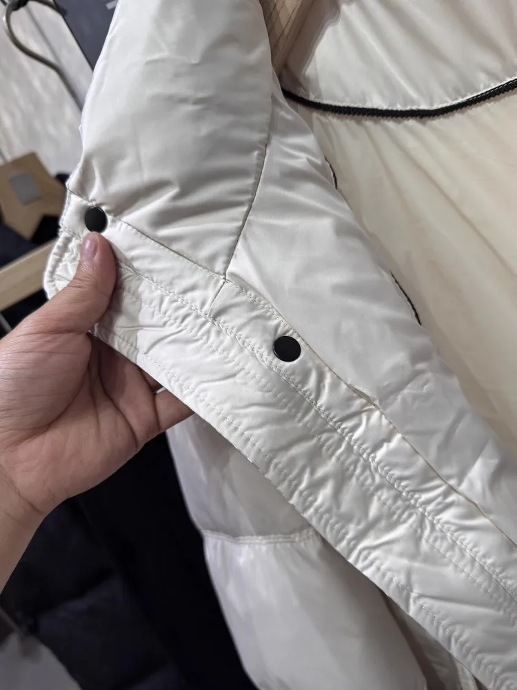 Winter Mens Fashion Thick Warm White Duck Down Jacket Teenagers Casual Outwear Overcoat Stand Collar Loose Fit White Duck Jacket