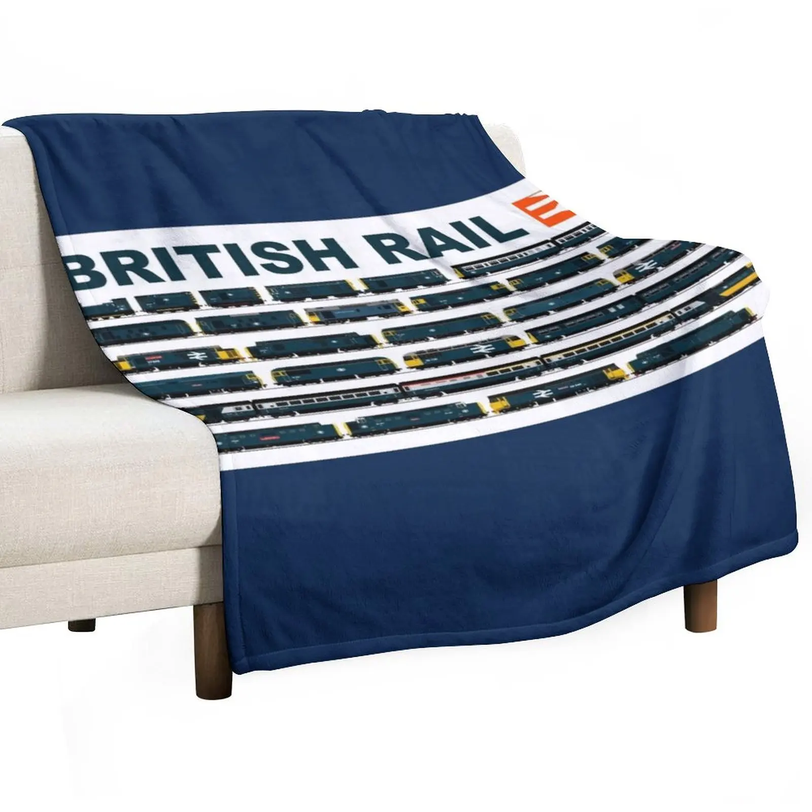 BRITISH RAIL BLUE LOCOMOTIVES Throw Blanket Weighted Hair Designers Decorative Beds Blankets