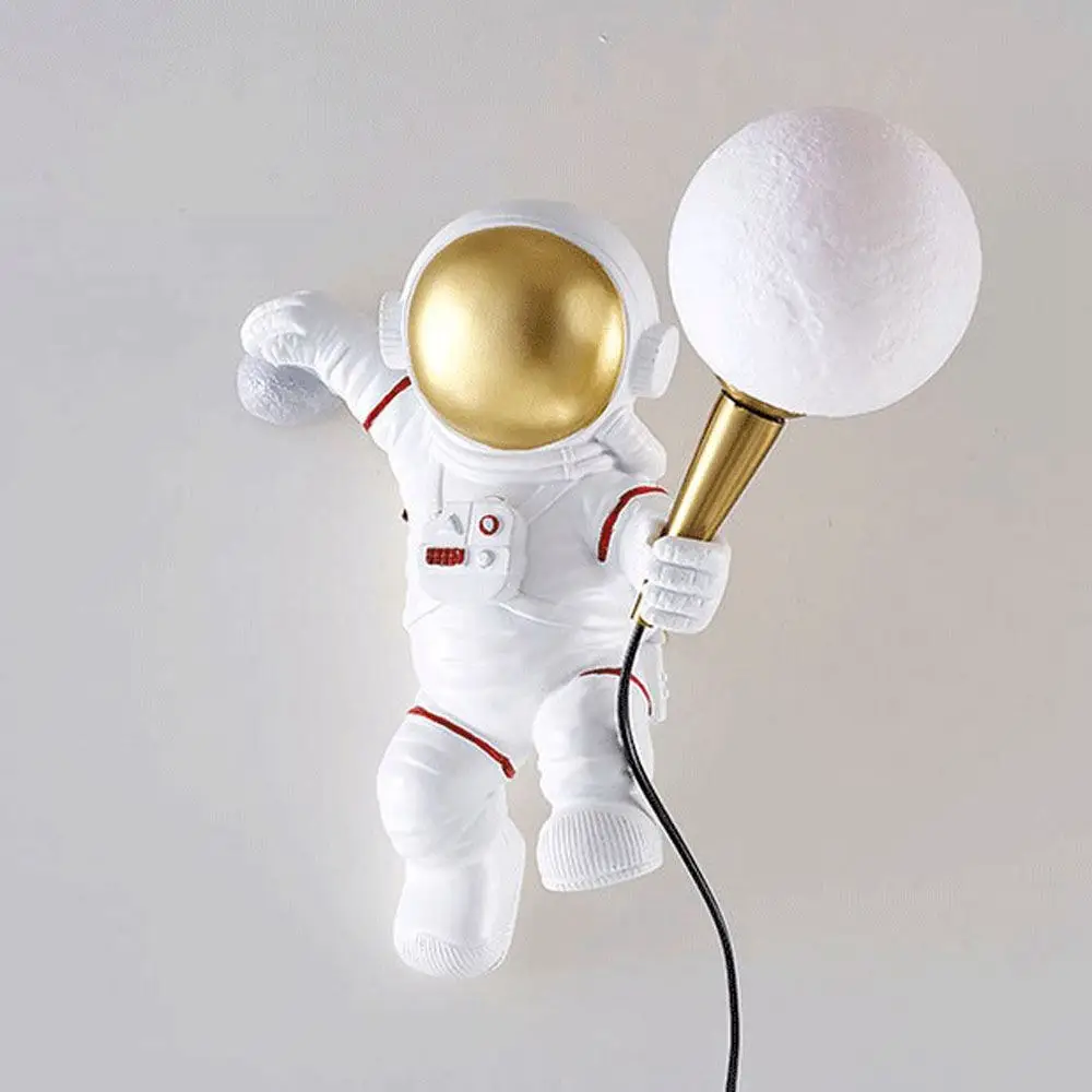 Harz Astronaut Wand Lampen Kreative Schlafzimmer Nachttisch Wand Licht Wohnzimmer Korridor Beleuchtung Leuchten