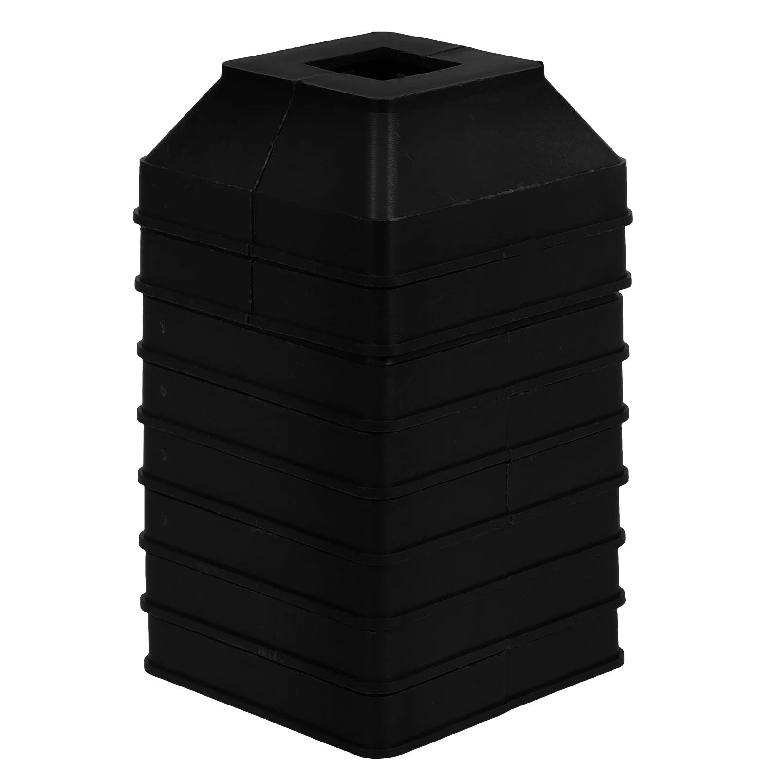 

8pcs Railing Foot Cover Decorative Plastic Post Cap Durable Fence Base Protector Easy Installation Universal Fit For Decking