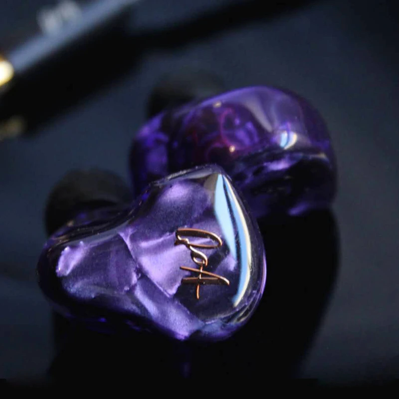 QOA-auriculares intrauditivos híbridos para mujer, audífonos con Monitor HIFI, 2 pines, Cable de separación, resina personalizada, IEM, color rosa, 2BA + 1DD