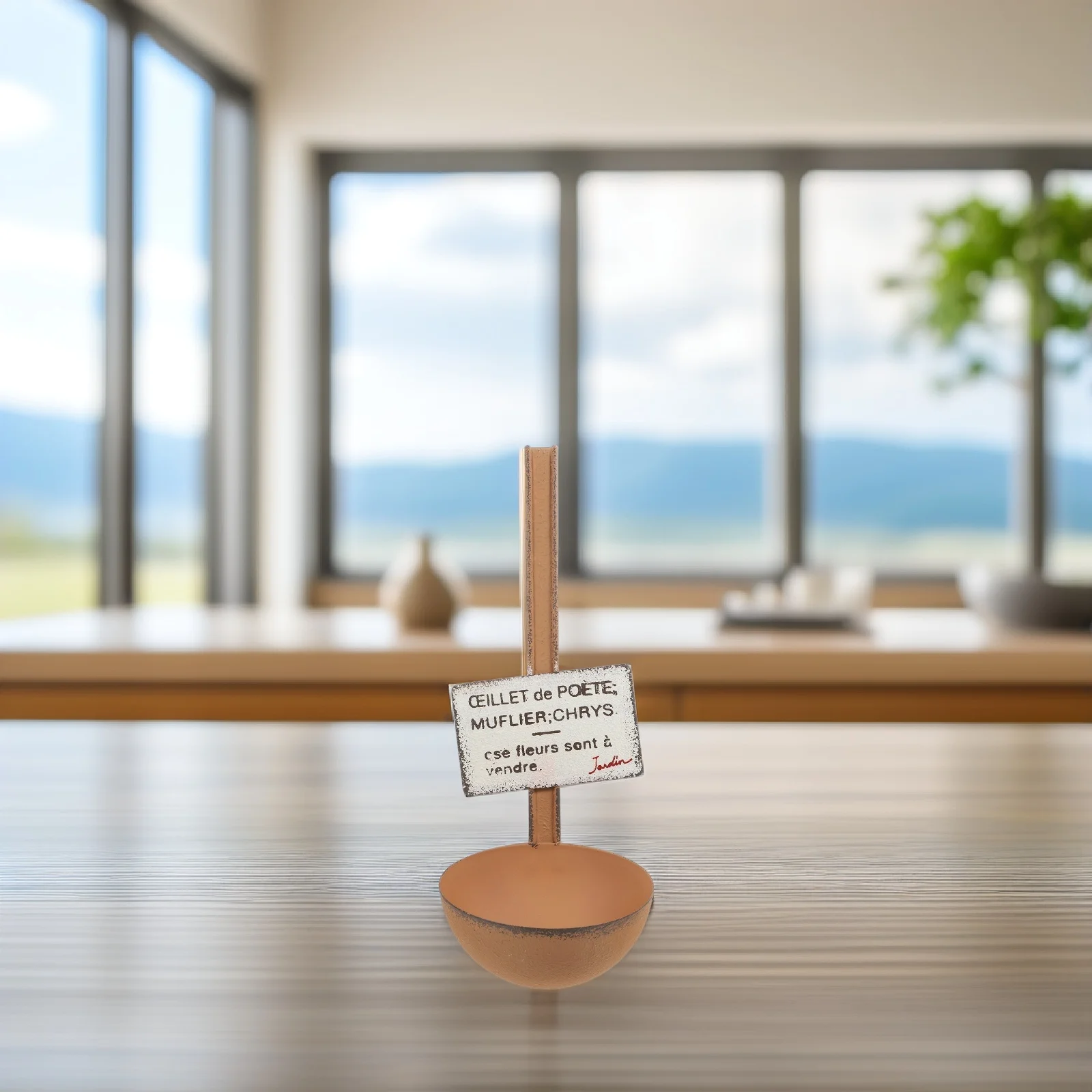 الحديد معلقة زارع ملعقة على شكل وعاء زهور معدني فريد لحديقة الشرفة في الهواء الطلق درابزين داخلي جدار سياج النبات