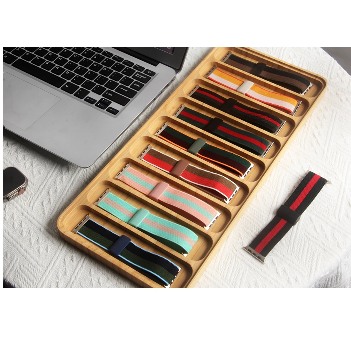 Pasuje do Apple iatch Series 8/7/6/5/4/3/2/1/SE Pasek do zegarka Metalowa głowica Połączenie Klamra magnetyczna Łatwy pasek do zegarka Ultra — zdjęcie 4