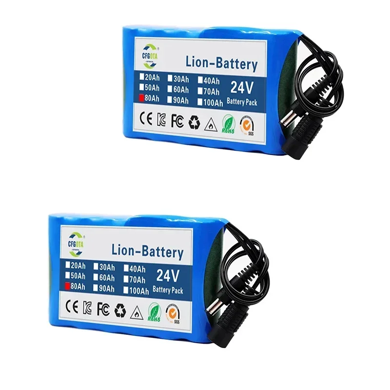 Nowy 100% oryginalny 24V 6 s1p 100000mah akumulator akumulator litowo-jonowy pojemność DC 12.6 v 100Ah monitora CCTV