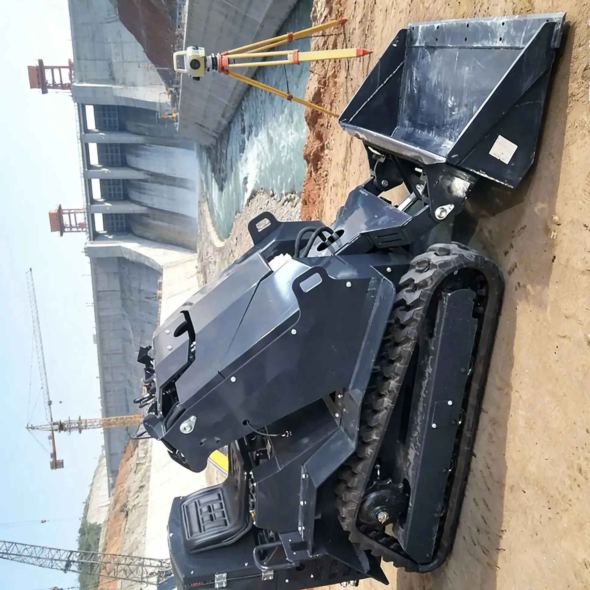 Mini carretilla elevadora hidráulica personalizada con motor japonés, pequeña, Diese para