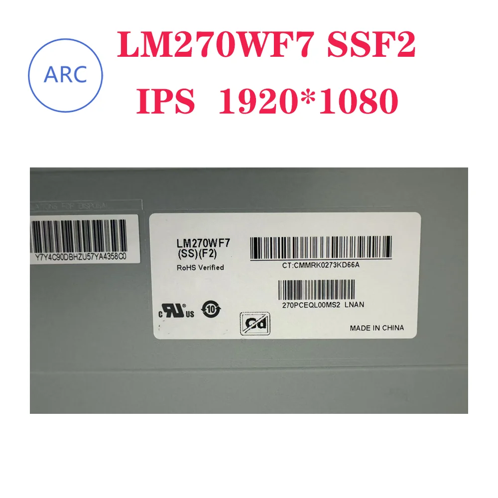 New Original LCD screen model LM270WF7 SSF2 IPS FHD 1920*1080 NO-TOUCH LM270WF7(SS)(F2)