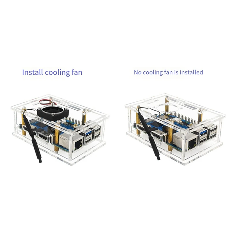 حافظة أكريليك شفافة لorangepi ، Orangepi 5 Pro