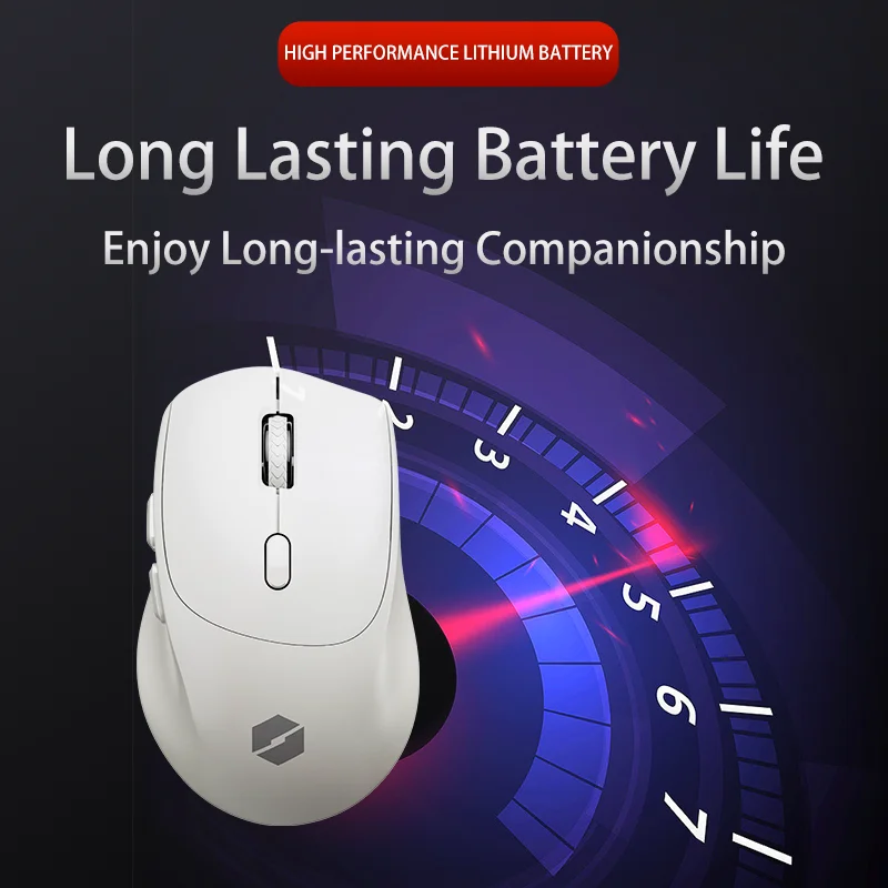 MECHREVO M390 Wireless Gaming Mouse Dual-Mode Mute Button Long Battery Life Esports Bluetooth Gamer Mouse For Laptop Tablet Pc