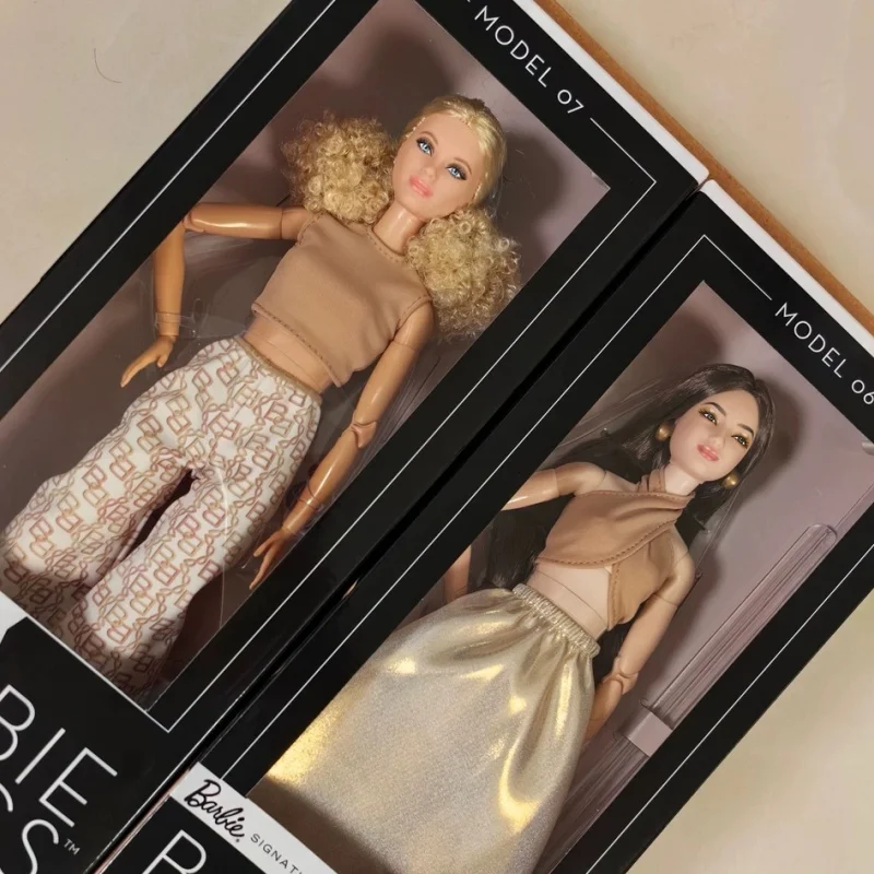 

New Hot Sale Genuine In Stock Barbie Basic Elegance Collection With Gold Accents For Adult Collector Desktop Decor Surprise Gift