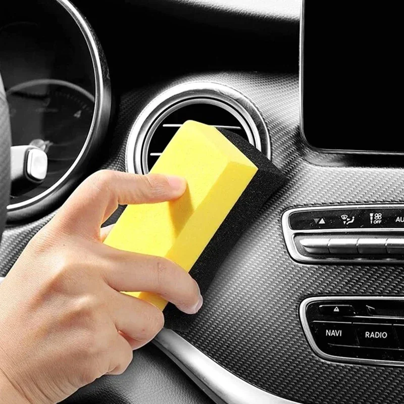 10x6x4cm Car Cleaning Polishing Sponges Multi-Color Auto Wheel Tire Tyre Washing Waxing Sponge Brush Car Accessories Clean Tool