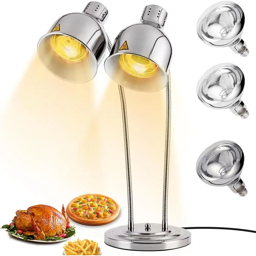 

Лампа-нагреватель для еды из нержавеющей стали с лампочками или лампа для подогрева еды, коммерческая лампа-нагреватель для еды, лампа-нагреватель для еды для ресторанов